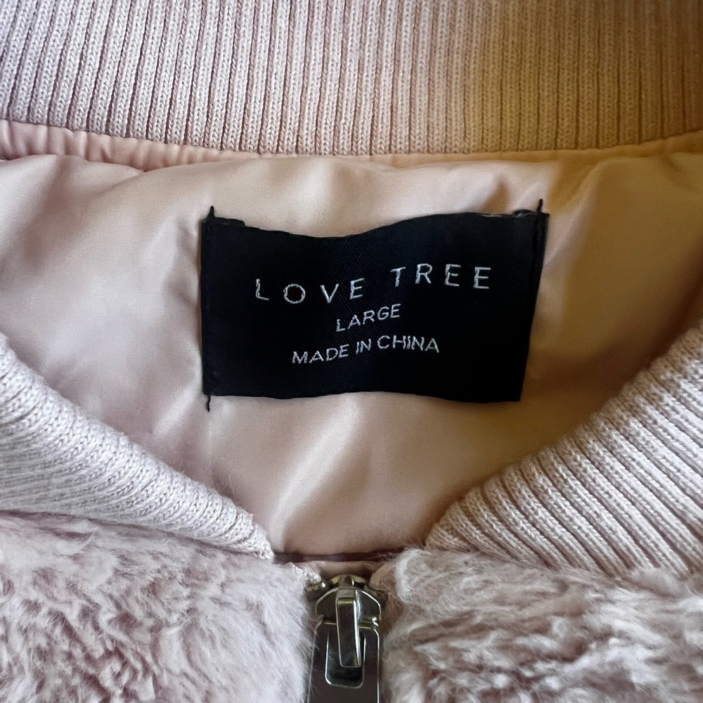Love Tree Soft Blush Teddy Jacket - Picture 8 of 8